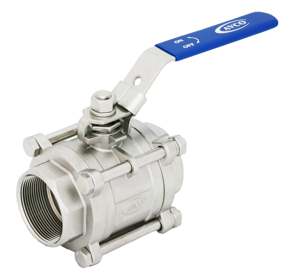 500 Series - Economy 3 Piece, Industrial Ball Valve with No Mount or ...