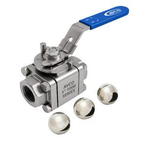 1900 Series - 3 Piece, Vee Port, Fire Safe, Control Ball Valve (Engineered in USA)
