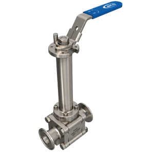 2500 Series - 3 Piece, Sanitary, Full Port, Tube OD, Cryogenic Ball Valve (Engineered in USA)