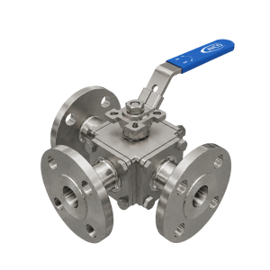 7100 Series - 3 Way/4 Way, Multi-Port, Full Port, ANSI Class 150, Flanged Ball Valve